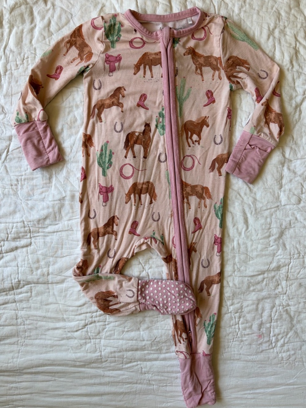 Angel Dear Pink Horse Western Bamboo Sleeper